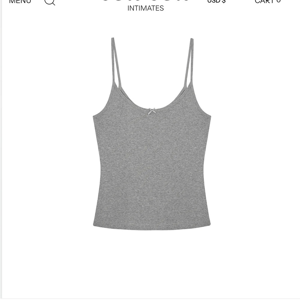 NWOT Cou Cou Intimates the tank  grey